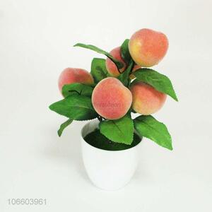 New products decorative artificial bonsai plastic fruit tree