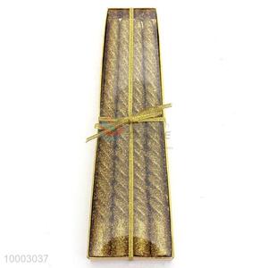 4PC Screw Thread Golden Candles