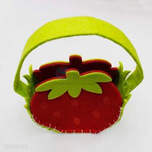 Wholesale Lovely Strawberry Shaped <em>Nonwovens</em> Basket