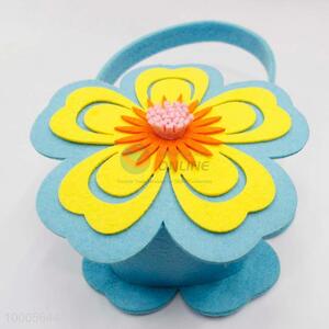 Wholesale Blue Flower Shaped Fashion <em>Nonwovens</em> Basket