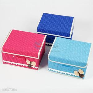 26*20*17cm storage box with bowknot