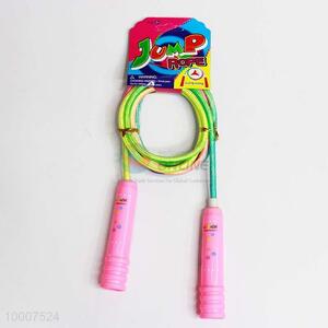 Big Trumpet Shaped Handle Rainbow Skipping Rope