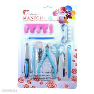 Wholesale 11PC Blue Portable Finger Nail Scissors/ Nail Cutter <em>Set</em>