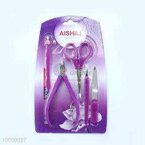 Wholesale 5PC Purple Portable Finger Nail Scissors/ Nail Cutter <em>Set</em>