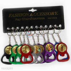Wholesale Hot Selling Colorful Fashion <em>Key</em> <em>Chain</em>/<em>Key</em> Ring With Bottle Opener