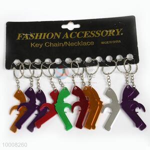 Wholesale Gun Shaped Fashion <em>Key</em> <em>Chain</em>/<em>Key</em> Ring With Bottle Opener