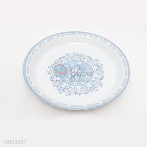 Wholesale Round Plastic Salver With Green Flora Border