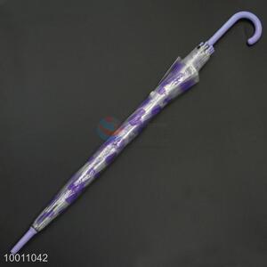 Wholsale Purple Dots Shaped Transparent Umbrella