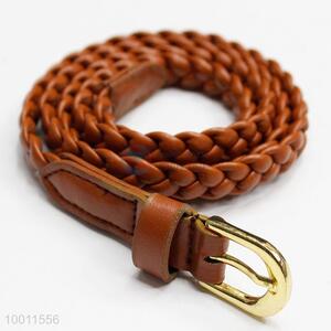 Unique Brown Braided Waistband Belt Strap for Women Girls