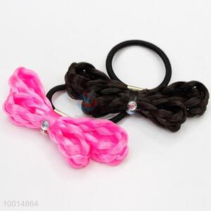 Fashion Color 1PC Double Layer Briad Bow Decoration <em>Hair</em> Ring <em>Hair</em> <em>Band</em>