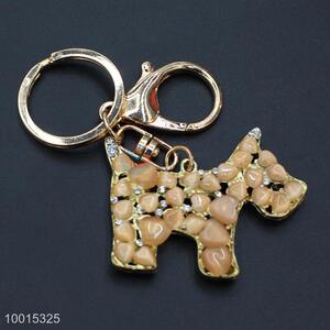 Good quality opal owal key chain