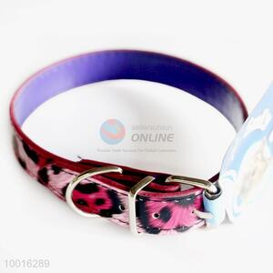 Wholesale Fashion Pink Leopard PU <em>Dog</em> Collar/<em>Dog</em> Leashes