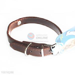 Wholesale Cheap Brown PU <em>Dog</em> Collar/<em>Dog</em> Leashes