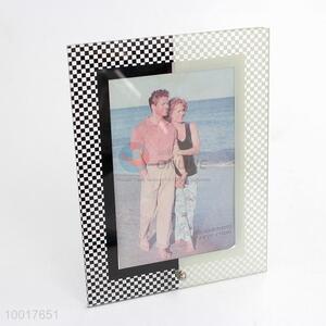 Black-white glass photo frame