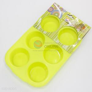 6-grid round shape cake mould