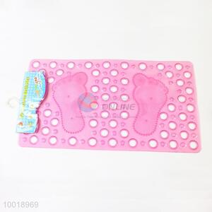 Footprint Anti Slip Bath Mat With Round Holes