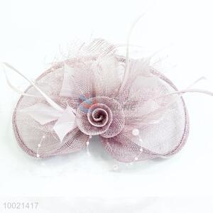 Wedding Mesh and Feather Fascinator Headwear & Brooch Hair Comb