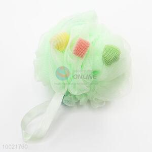 Green Flower Shaped Mesh Bath Ball/Bath Spong