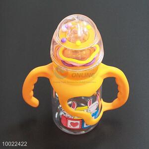 150ml New Design Orange Feeding-bottle, Milk Baby Feeding Silicone Nipple PC Bottle