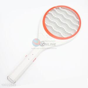 Orange Rechargeable Insect Bug Fly Killer Net Swatter Racket