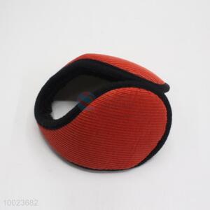 Orange men grid earmuff for winter