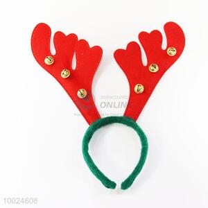 Red Head Band with Deer Horn for Christmas