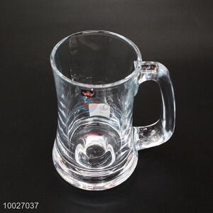 350ml beer thick glass cup with handle