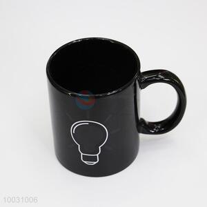 Lamp Bulb Pattern Color Changing Ceramic Mug Cup