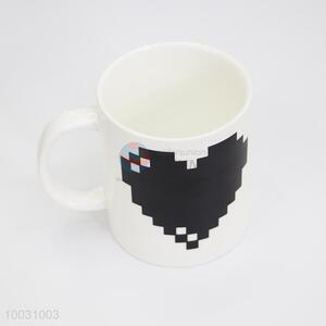 Mosaic Heart Pattern Color Changing Ceramic Mug Cup