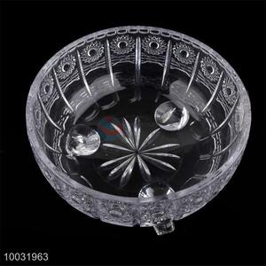 Wholesale Sun Flowers Pattern Glass Fruit Plate