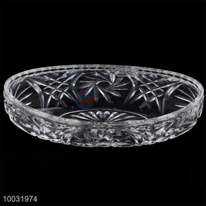 Wholesale Big Size Steamship Shape Glass Fruit Plate