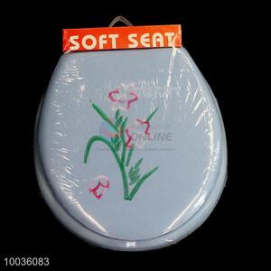 Embroidery design sanitary ware toilet seat