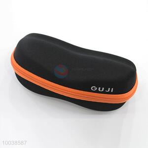 Black eye glasses case with zipper/eye glasses protector box