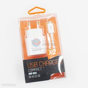 1A white color chargers&usb cable(1m) for samsung