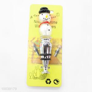 Hot new design snowman style zinc alloy wine stopper