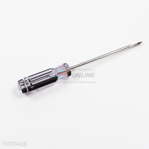 Plastic 4 inch transparent handle straight screwdriver