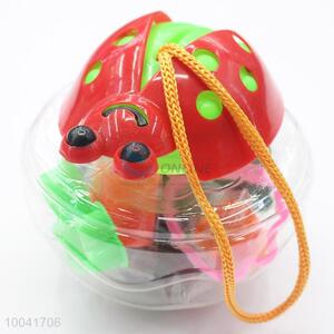 9*9CM Muticolour Hot Sale Educational Plasticine Put in a Ladybird Shaped Bottle