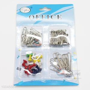 Stationary Set Of Head Pins, Paper Clips and Pushpins