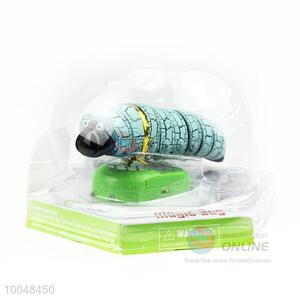 Mischievous light  blue worm for kids 