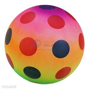 Promotional 9 Inch Colourful PVC Inflatable Beach Ball with Dots