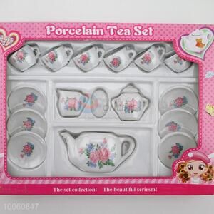 Kids Pretend Play Toys Ceramic Tea Set