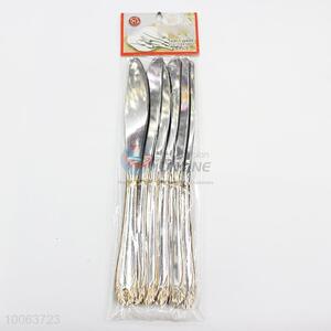 Wholesale silver 6 pieces knives