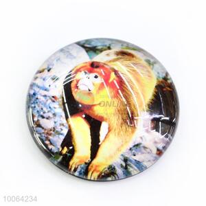 Custom Round Glass Fridge Magnet