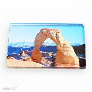 Colorful Rectangular Glass Fridge Magnet