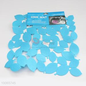 Household Square Blue PVC Sink Mat