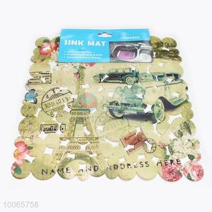 Durable Rectangular Printing PVC Sink Mat