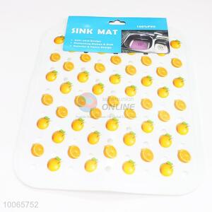 Rectangular Fruit Pattern PVC Sink Mat