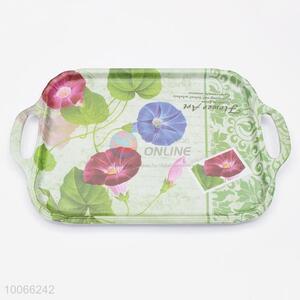 Household green melamine square tray