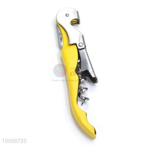 High quality multifunction yellow bottle opener corkscrew