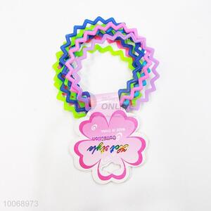 Wave Shaped  Multicolor Silicone Bracelet